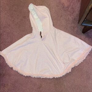 Maggie & Zoe Soft Pink Fringe  Poncho